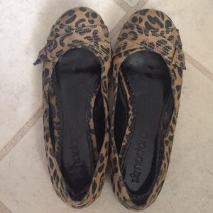 Animal print flats